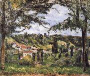 Paul Cezanne, village scenery